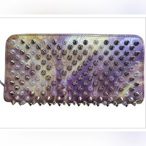 Rare color Christian Louboutin Spike studds Round zipper long wallet

Pre loved